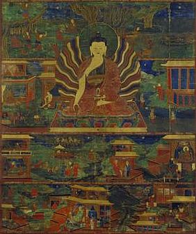 Tibetischer Thangka. Courtesy museum gugging.