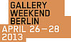 Ankündigung: Gallery Weekend Berlin