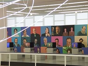 museum in progress/Peter Kogler: KünstlerInnenportraits, Videointerviews.